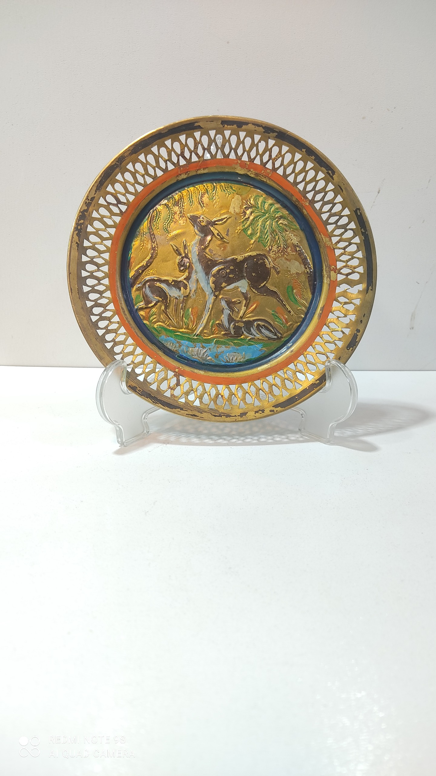 دیوارکوب قدیمی برنزی