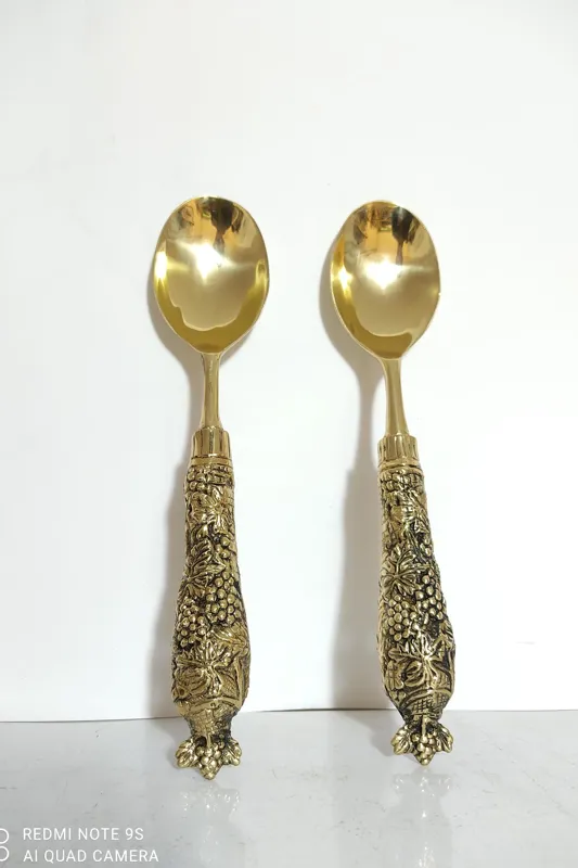 قاشق آجیل برنزی سنگین درجه یک