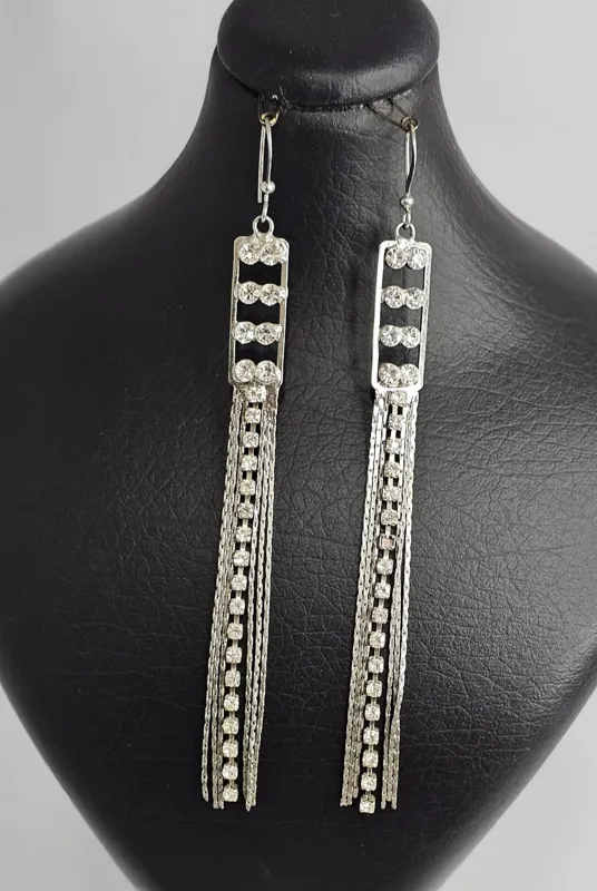 گوشواره آویز طرح جواهر