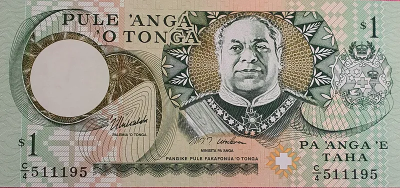 اسکناس کلکسیونی یک پاانگا پادشاهی تونگا