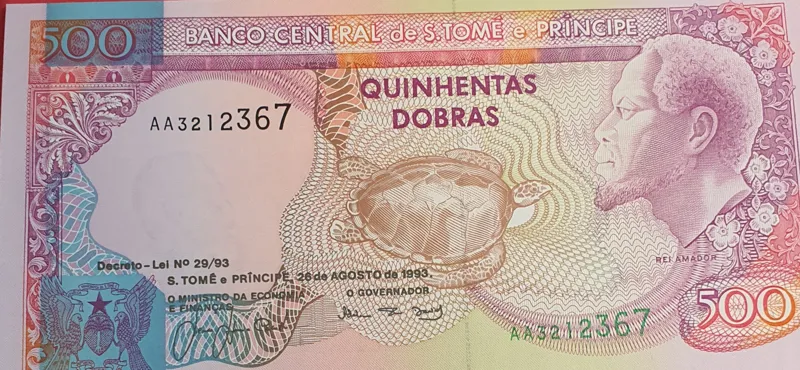 اسکناس 500 دوبرا 1993 سائو تومه و پرینسیپ