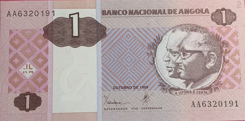 اسکناس کمیاب یک کوانزا 1999 جمهوری آنگولا