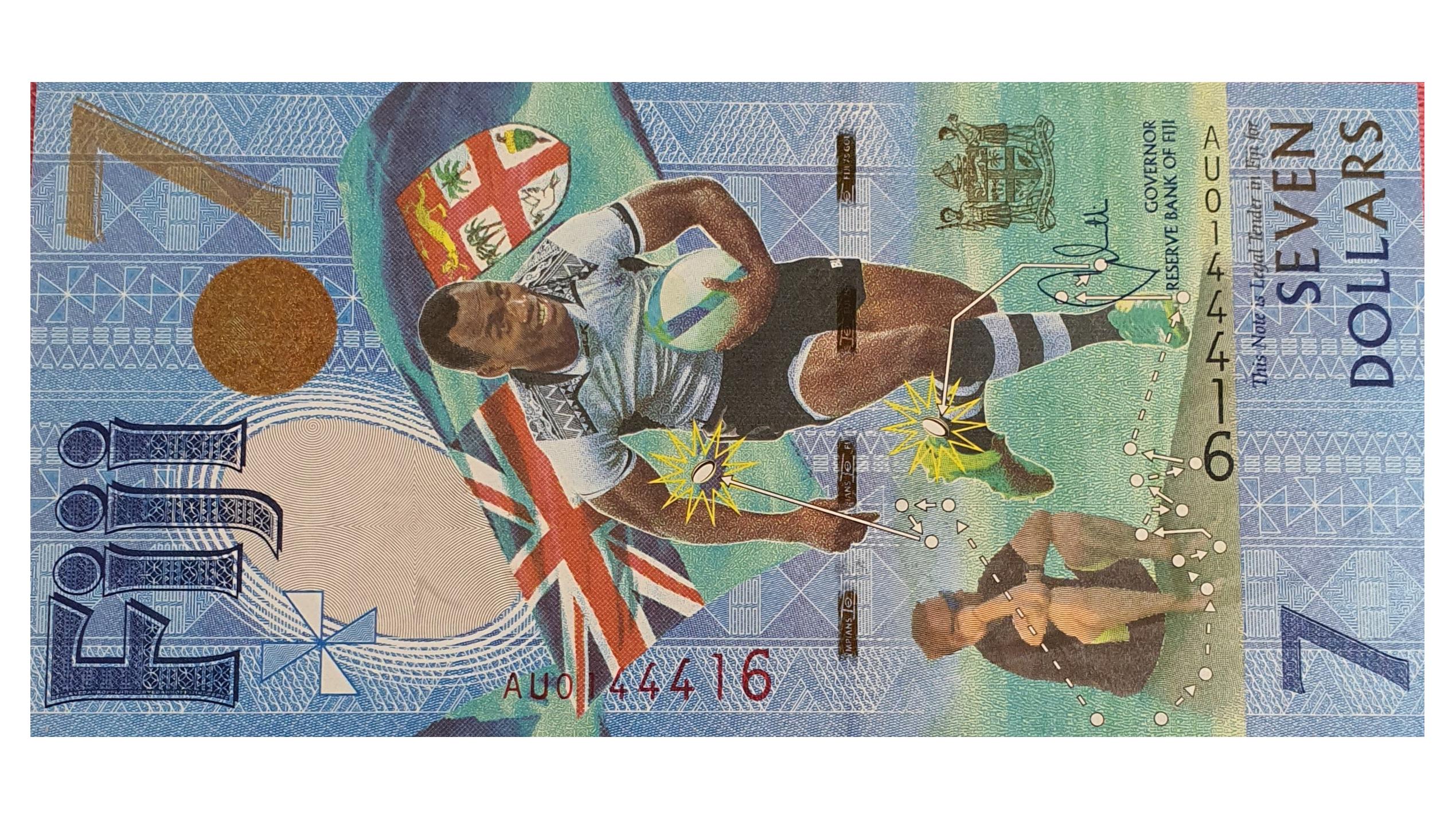 اسکناس 7 دلار 2017 فیجی ، یادبود فوتبال