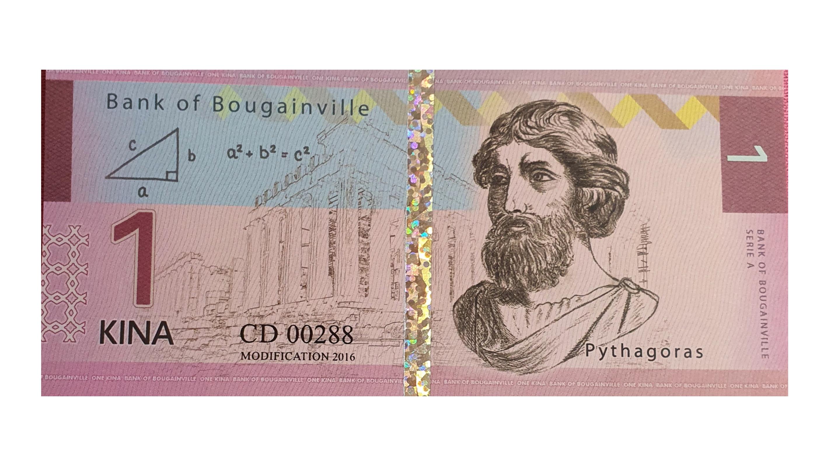 اسکناس زیبایی شناسی یک کینا 2016 جزیره بوگنویل