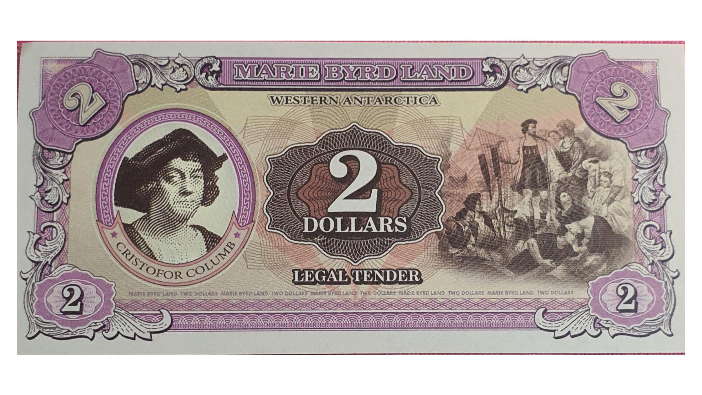 اسکناس هنری 2 دلار 2014 قطب جنوب آنتارکتیکا