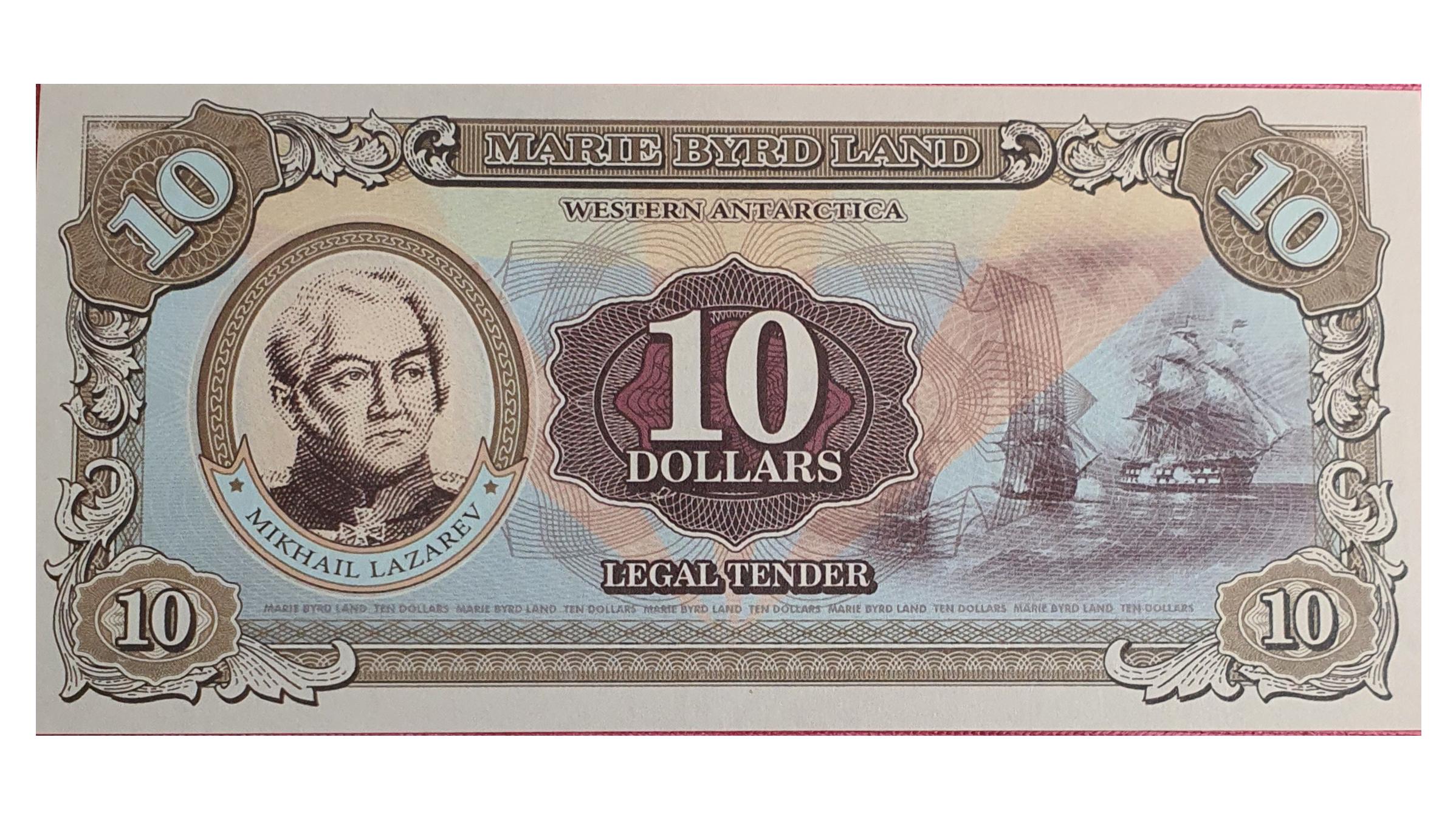 اسکناس هنری 10 دلار 2014 قطب جنوب آنتارکتیکا