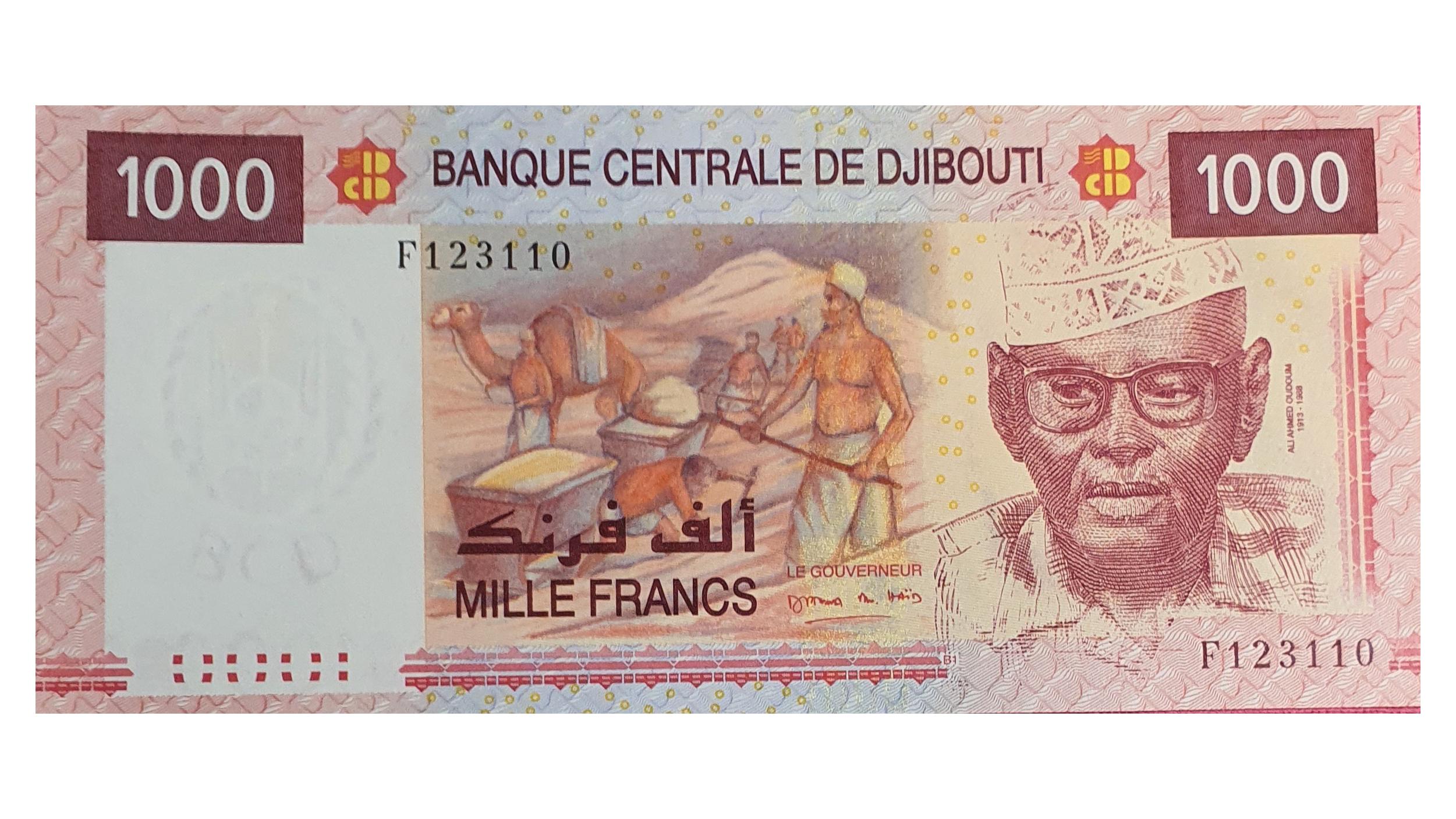 اسکناس 1000 فرانک تابلوی 2005 جیبوتی