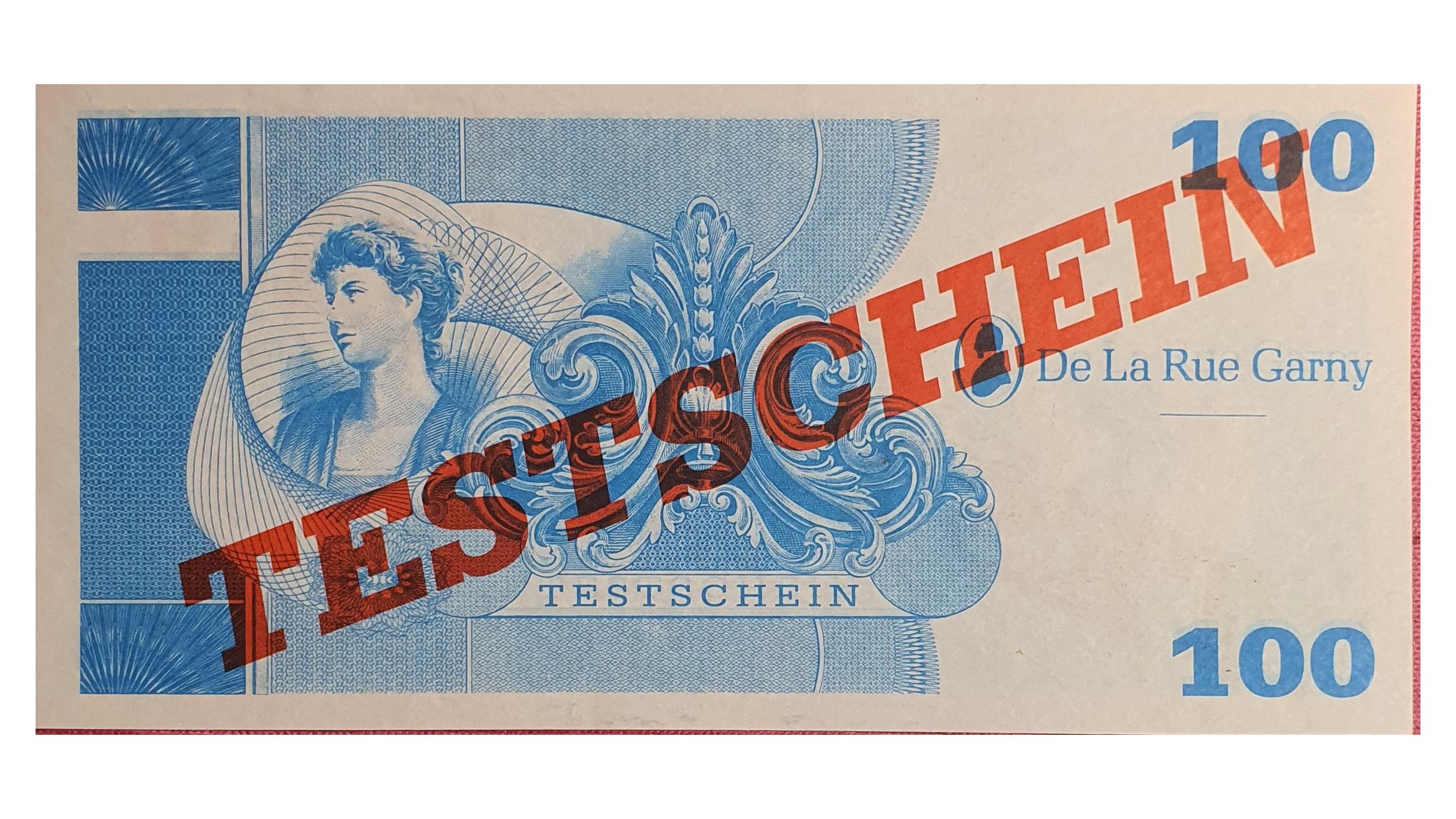 اسکناس نایاب 100 واحد تست امنیت دستگاه چاپ اسکناس