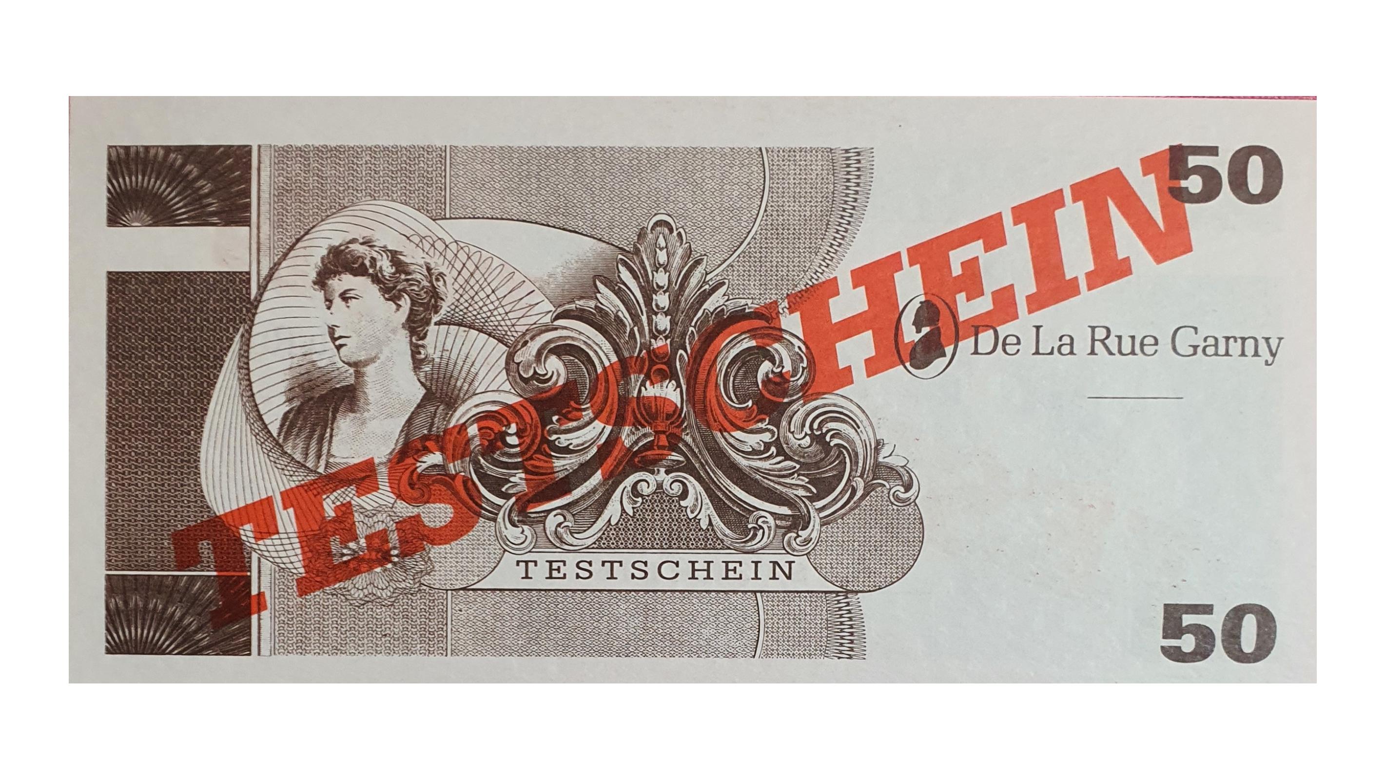 اسکناس نایاب 50 واحد تست امنیت دستگاه چاپ اسکناس