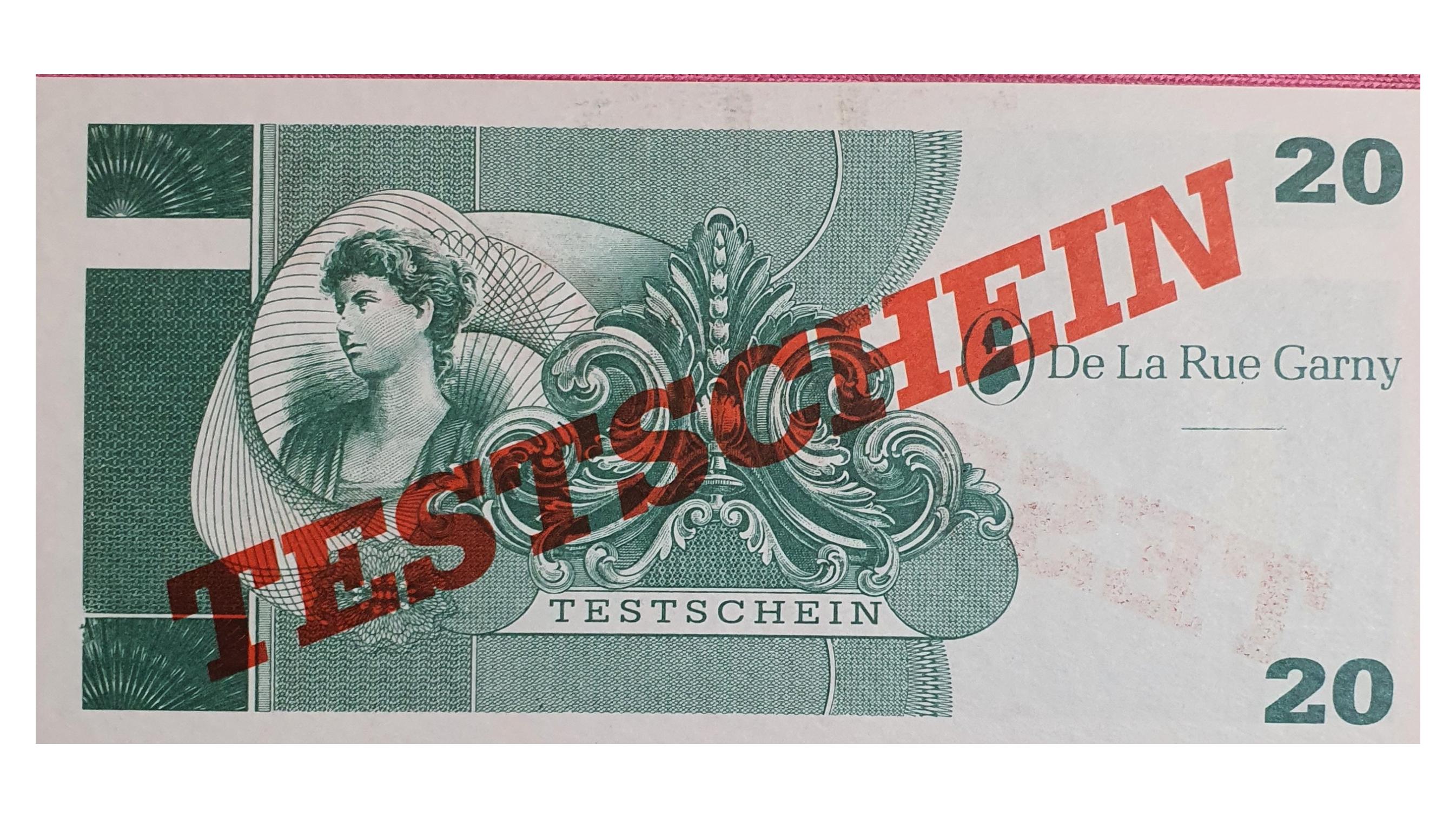 اسکناس نایاب 20 واحد تست امنیت دستگاه چاپ اسکناس