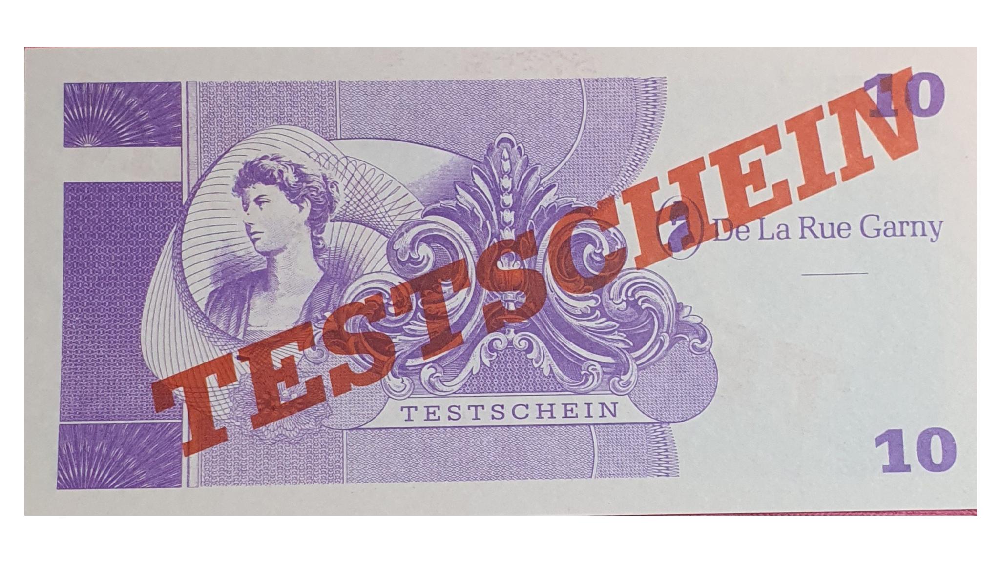 اسکناس نایاب 10 واحد تست امنیت دستگاه چاپ اسکناس