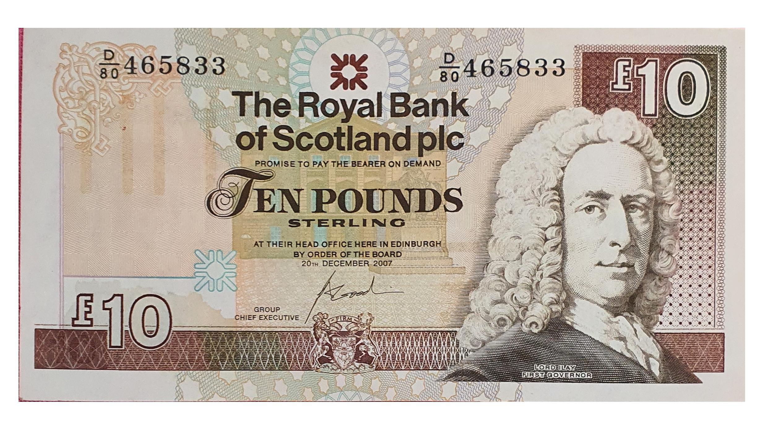 اسکناس 10 پوند استرلینگ 2007 اسکاتلند