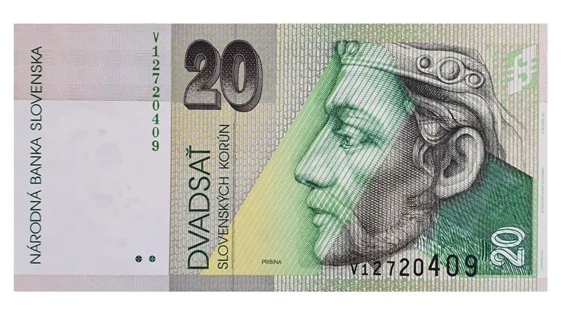 اسکناس 20 کرونا 2006 اسلواکی