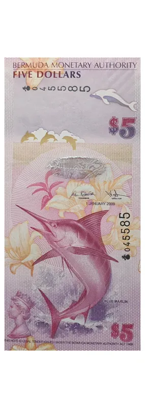 اسکناس 5 دلار 2009 برمودا Bermuda