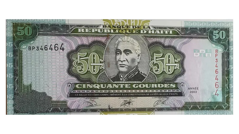 اسکناس 50 گورد 2003 هائیتی