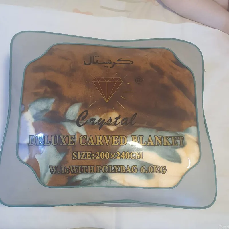 پتو کریستال دو نفره DELUXE CARVED BLANKET