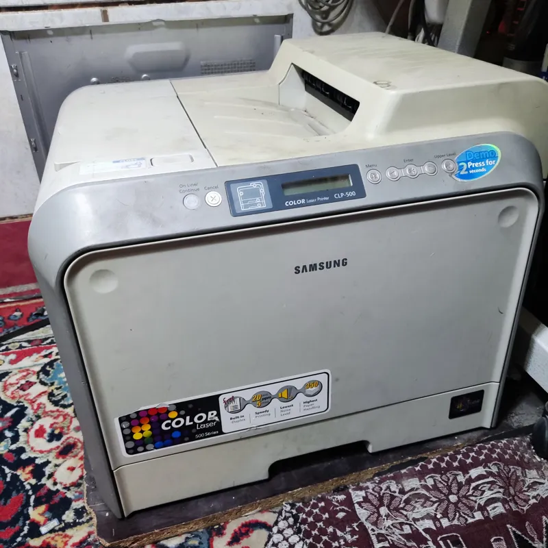 پرینتر سامسونگ CLP 500 رنگی لیزری دو رو اتومات