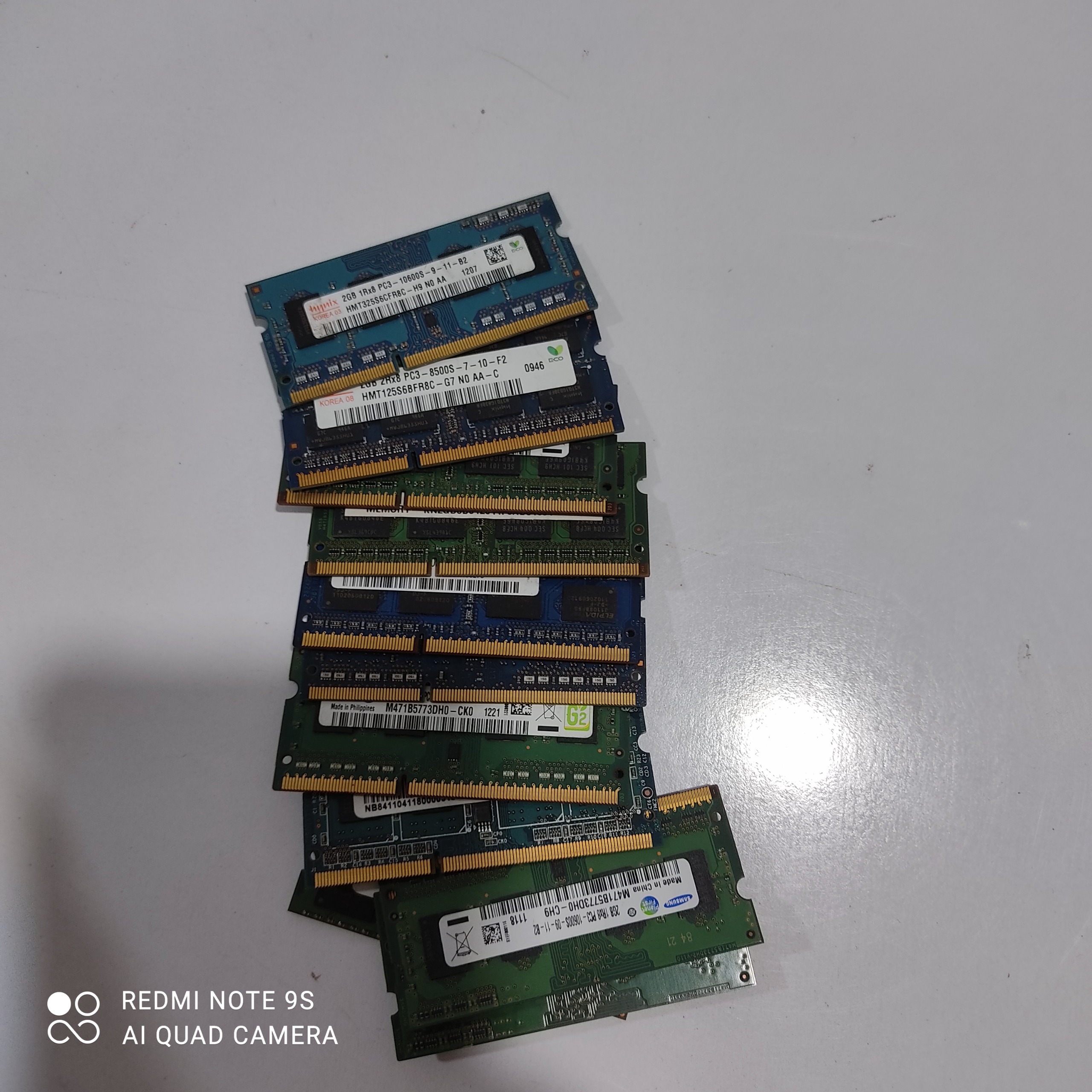 رم لپ تاپ pc3 2gig ده عدد