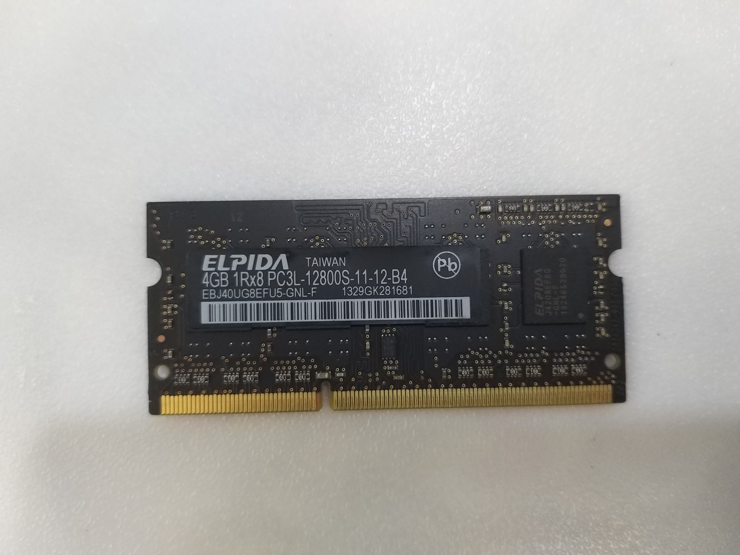 رم DDR3 لپ تاپی ELPIDA ارجینال 4GB PC3L 12800