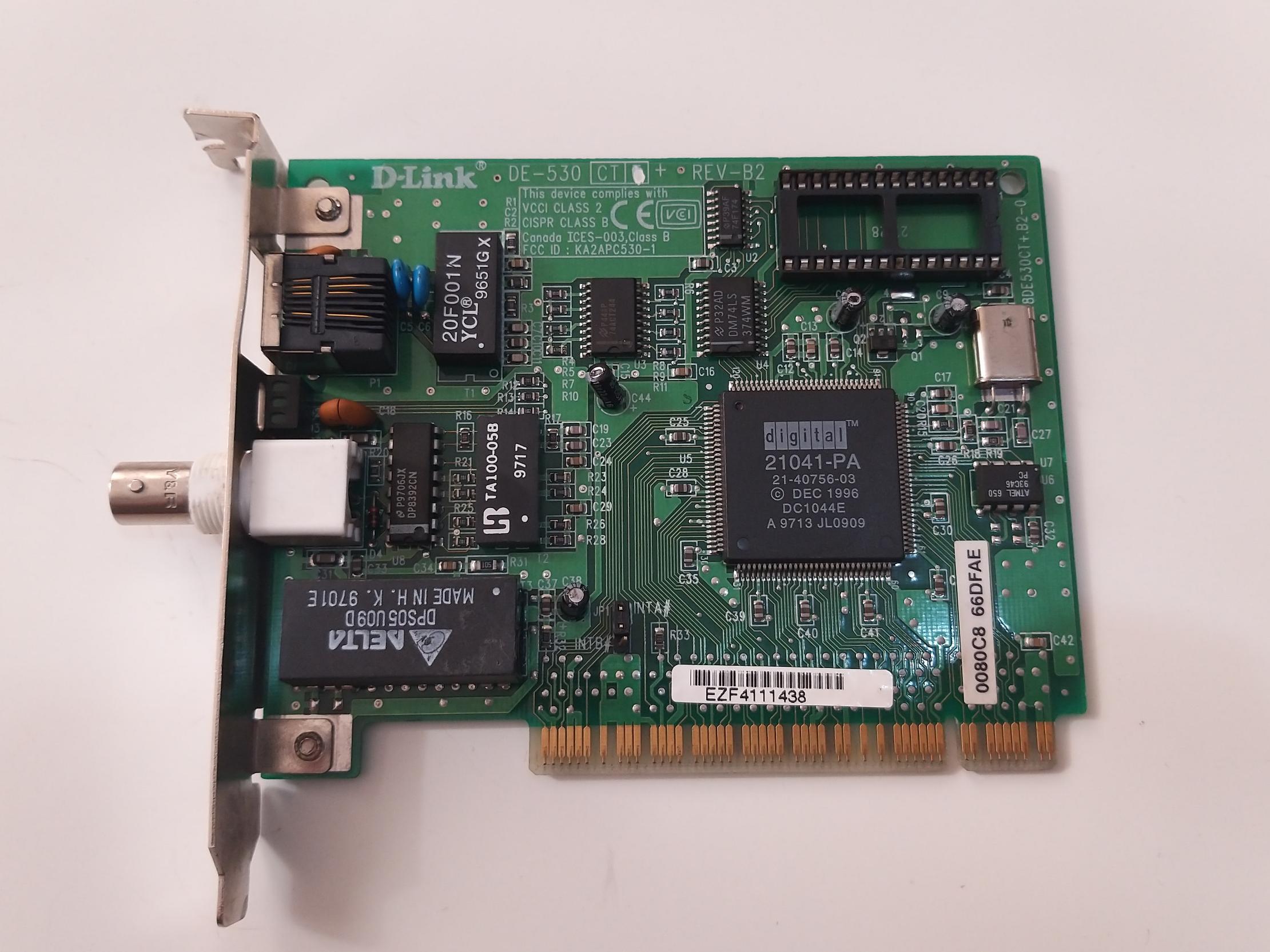 کارت شبکه قدیمی D-Link DE-530CT