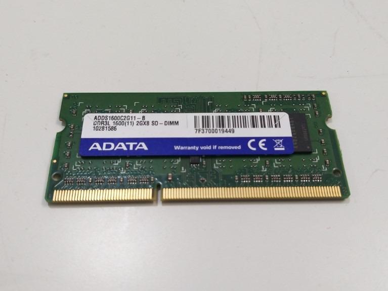 رم لپ تاپی 2 گیگ 1600 DDR3 برند ADATA اصلی
