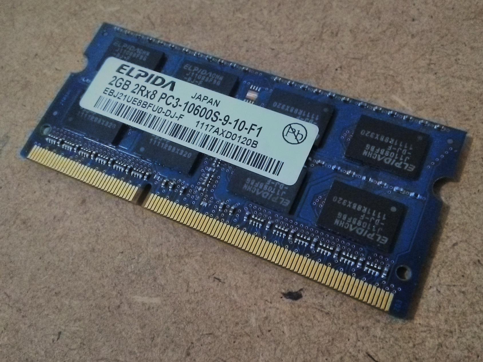 رم لپ تاپ 2 گیگ DDR3 _ اورجینال