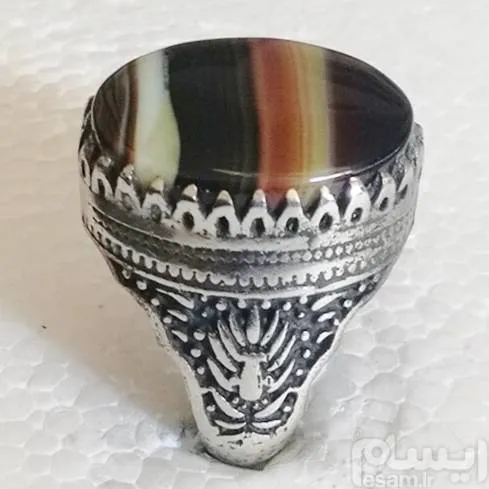 انگشتر عقیق داوودی سنگ کمیاب