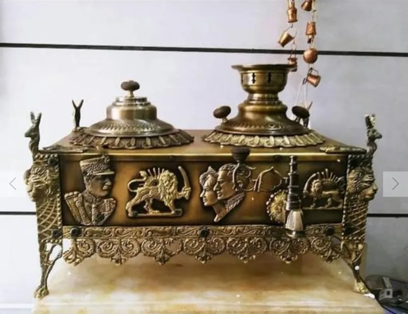 منقل سماور برنجی