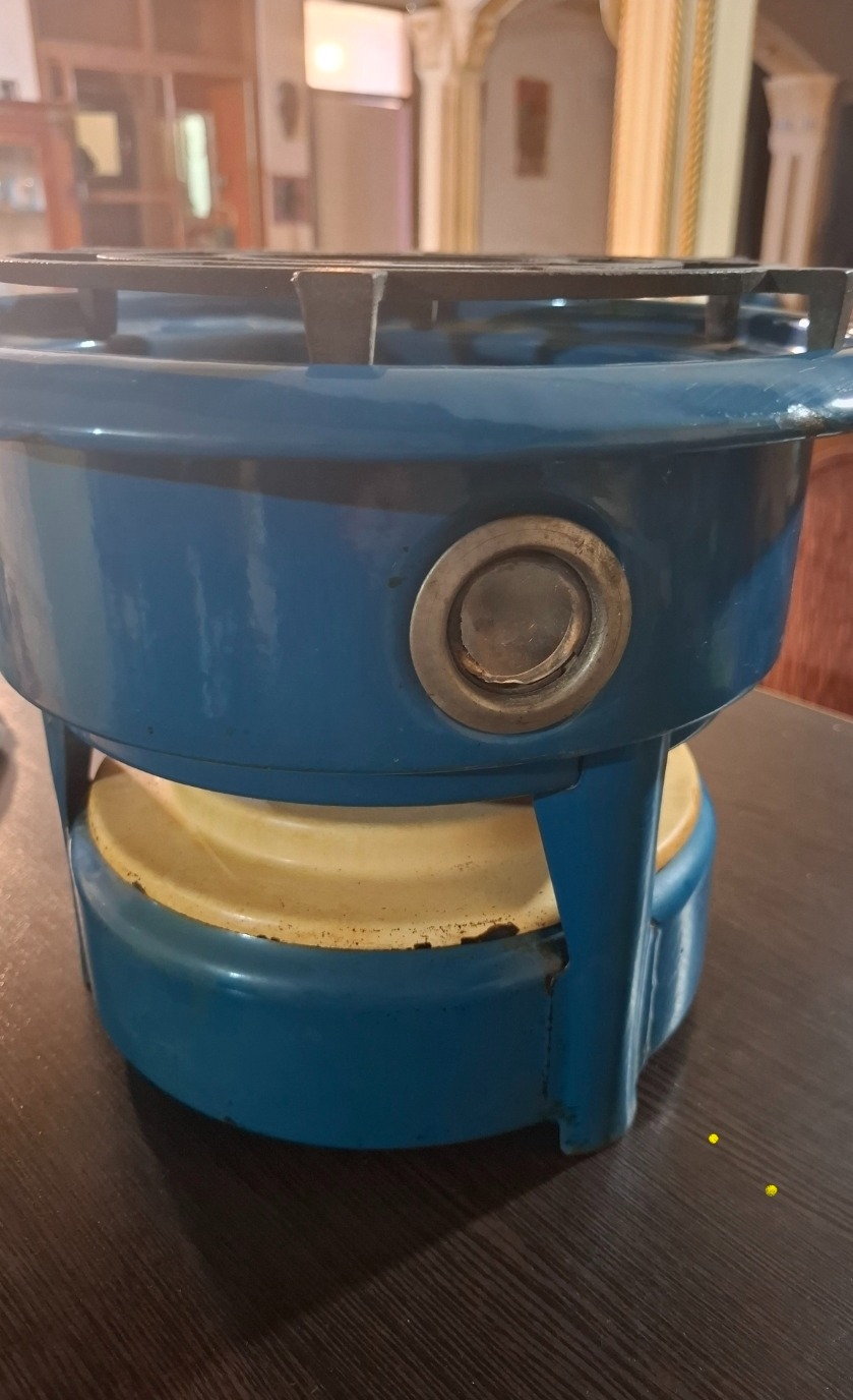 چراغ خوراک پزی آبی قدیمی
