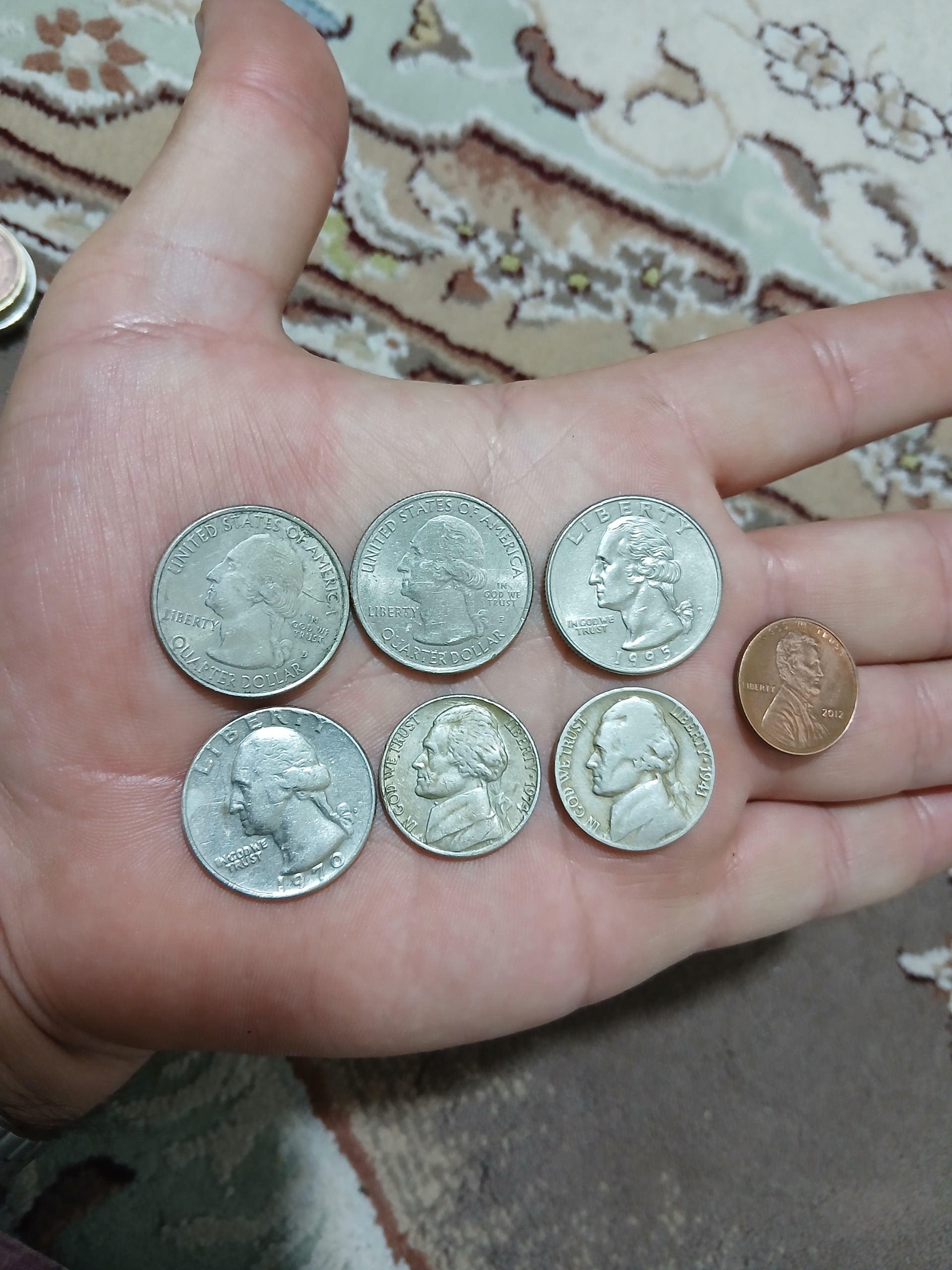 7عدد سکه دلار امریکا