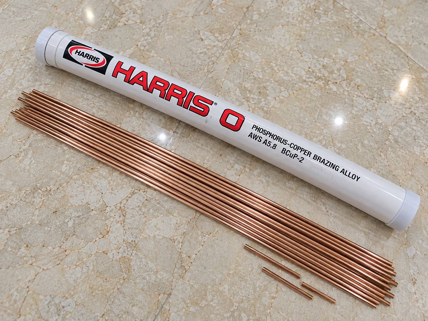 سیم جوش مس فسفر HARRIS 0 آمریکا BCuP-2 17 شاخه