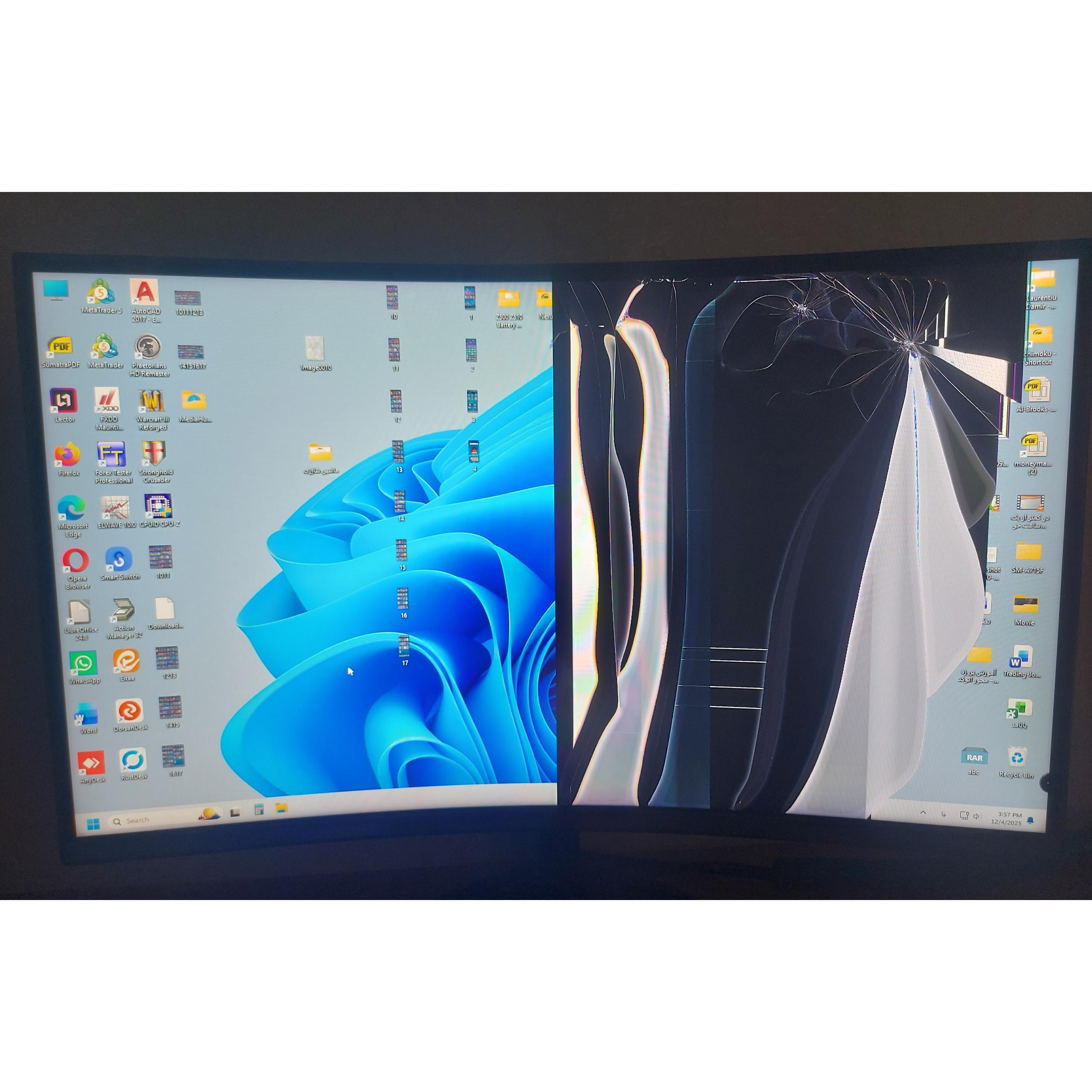 مانیتور معیوب سامسونگ S27C390EAM