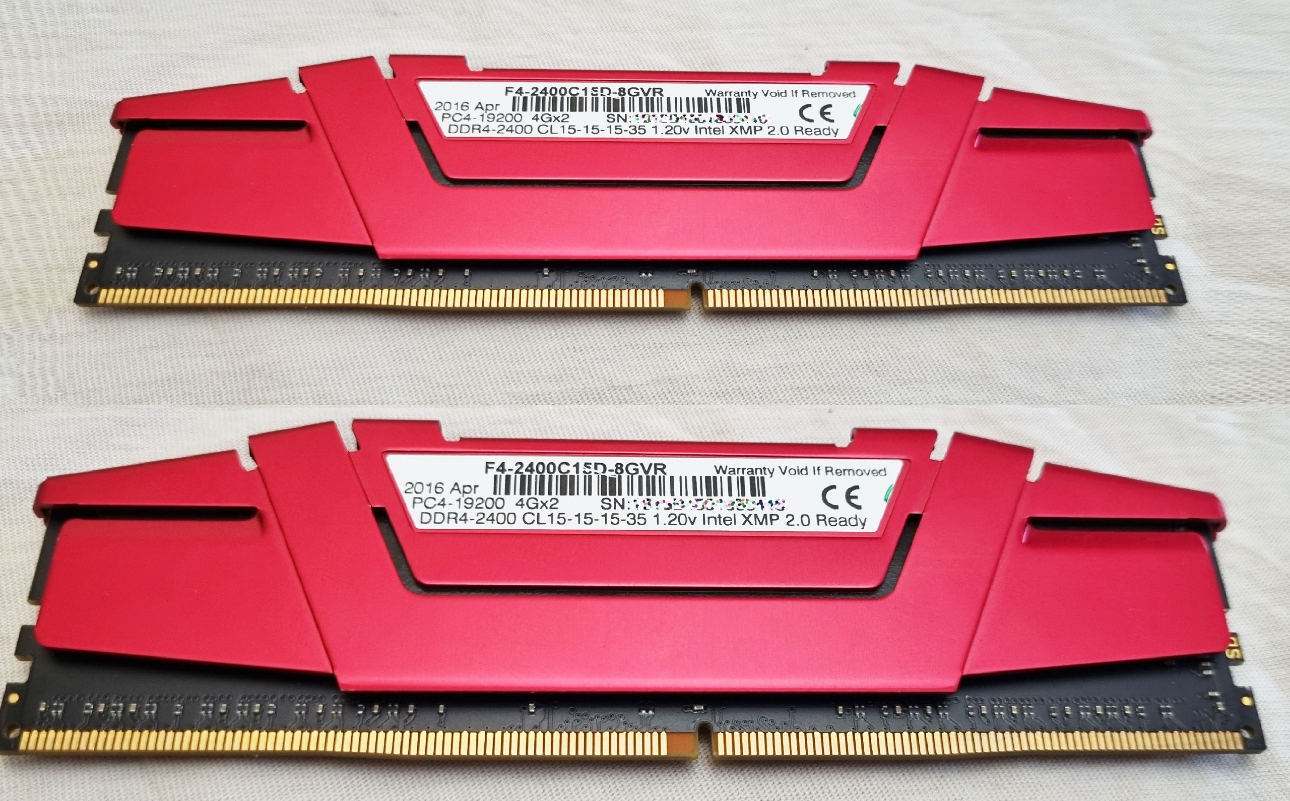G.Skill Ripjaws 5 DDR4-2400 Cl15 8GB 2x4GB