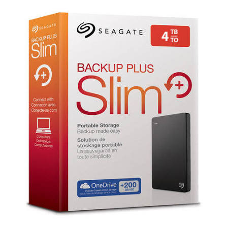 Seagate 1TB فلزی Slim Backup Plus