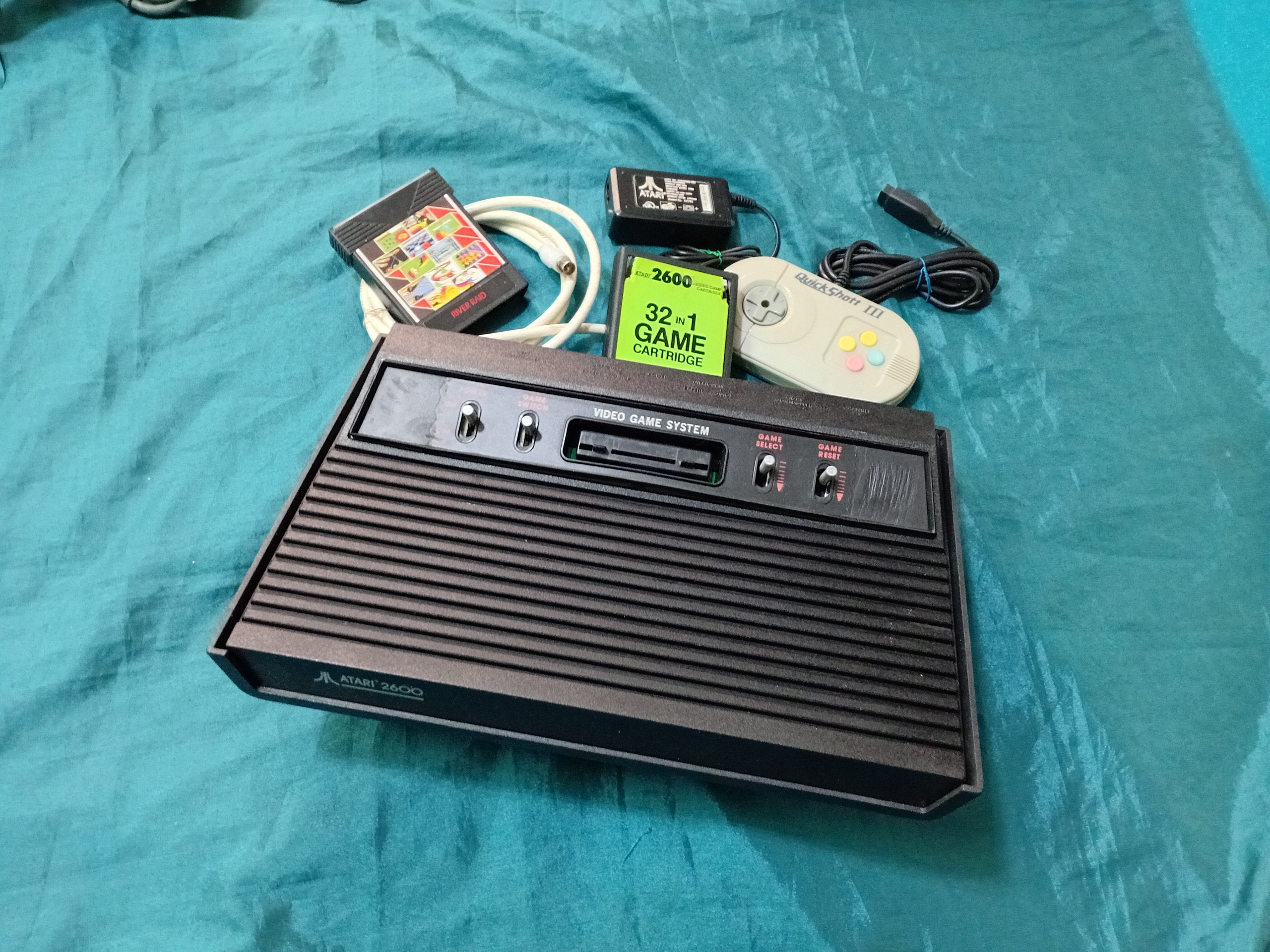 آتاری اصلی اورجبنال ATARI 2600 بزرگ با لوازم