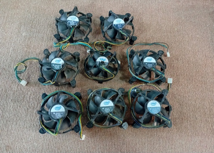 مجموعه 8 عدد فن CPU اینتل PC کامپیوتر