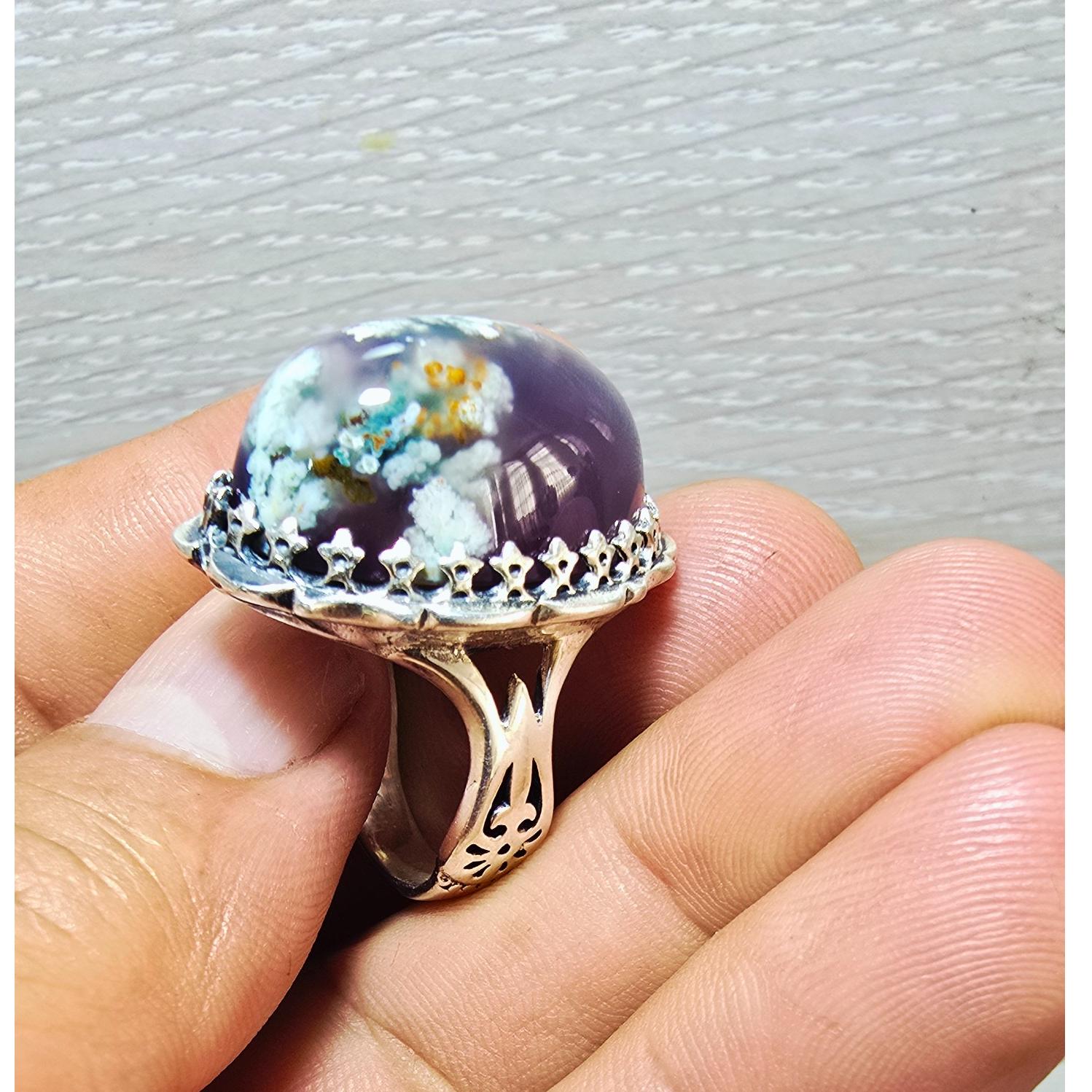 انگشتر نقره 925دستسلز شجر سوسنی دامله