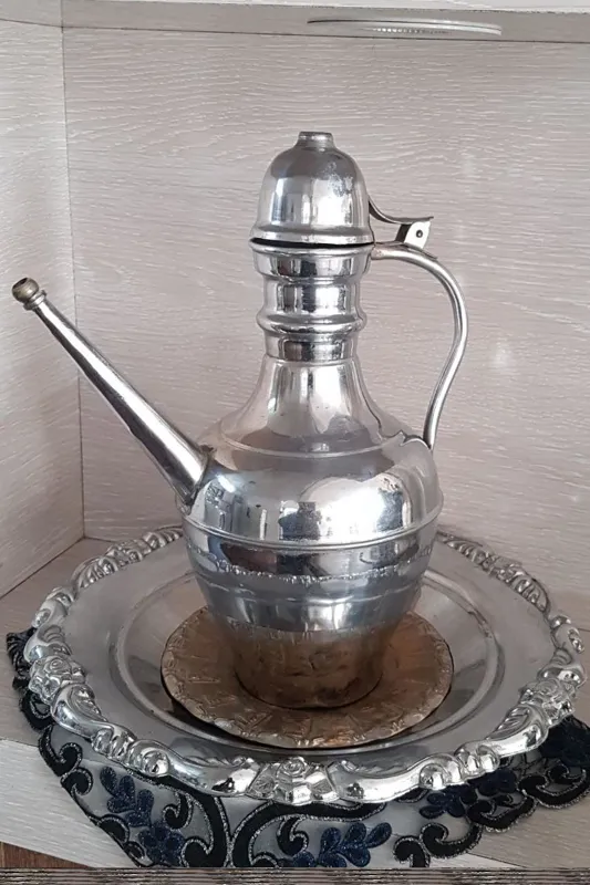 افتابه لگن برنجی آنتیک پهلوی