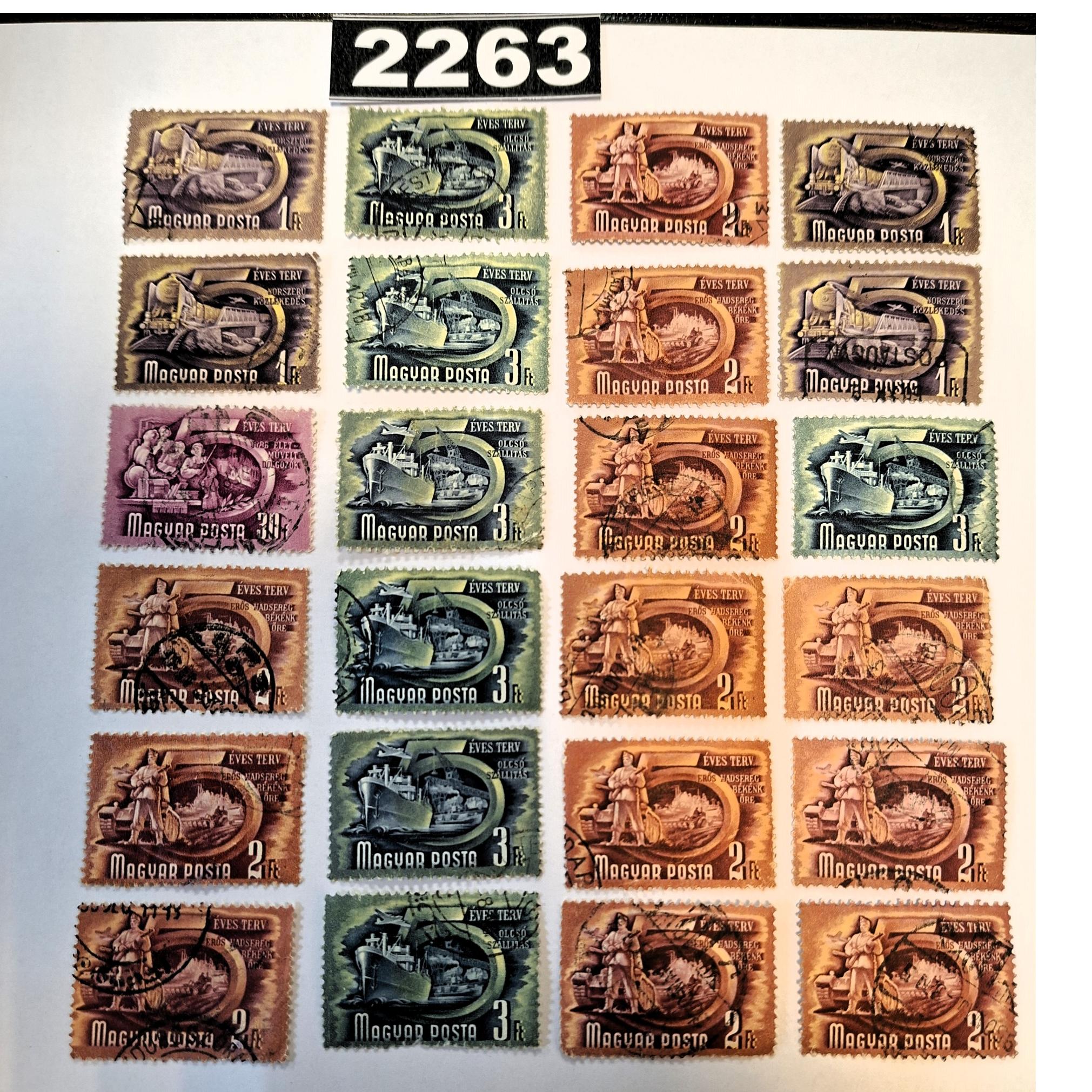 مجموعه تمبر باطله کلاسیک خارجی کد 2263