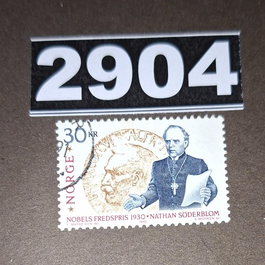 تمبر باطله خارجی(جایزه نوبل) کد 2904