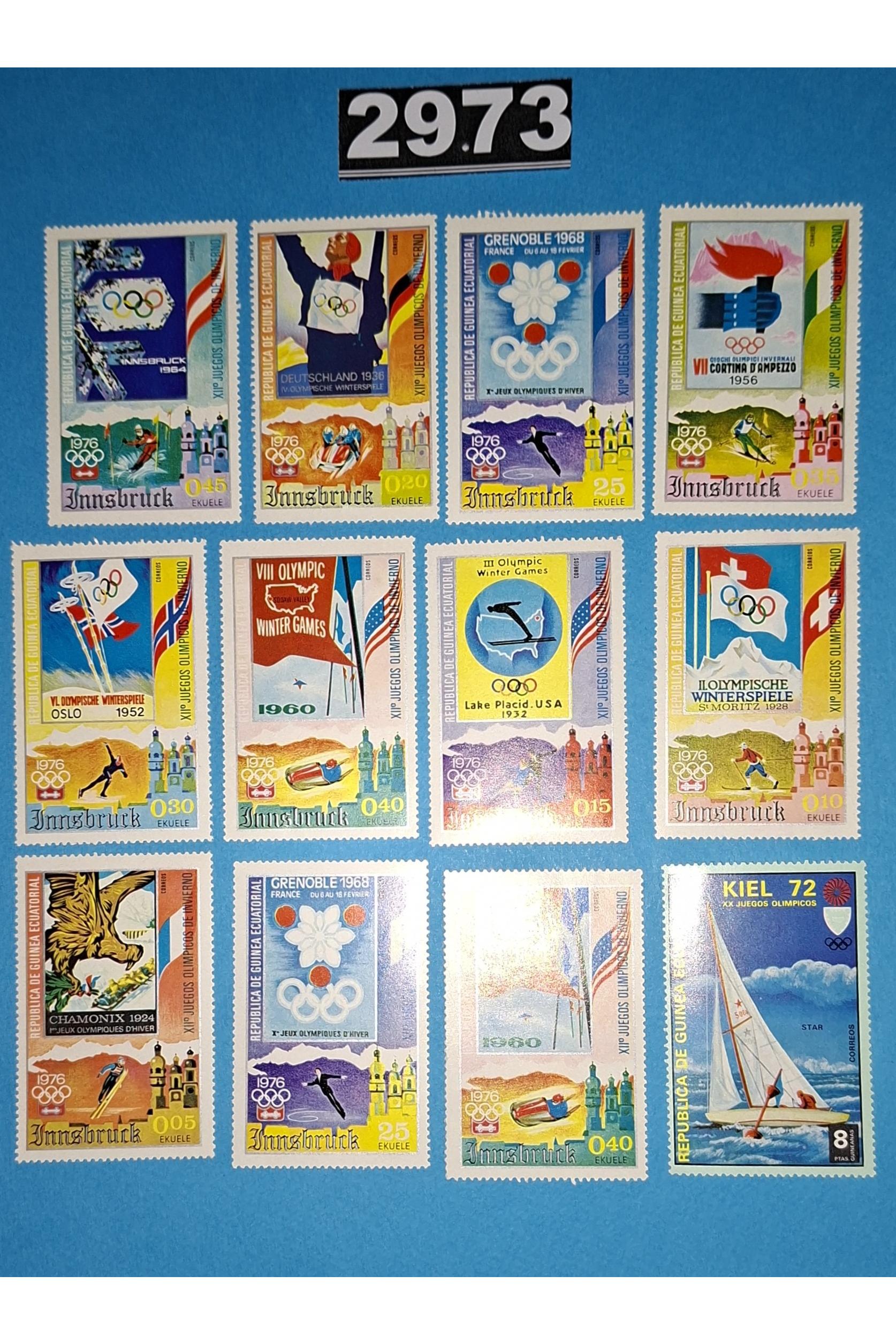 مجموعه تمبر نو المپیک کد 2973