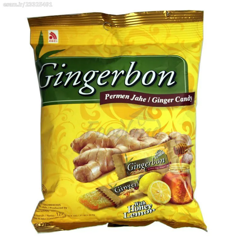 تافی جویدنی جینجربن Gingerbon وزن 125 گرم