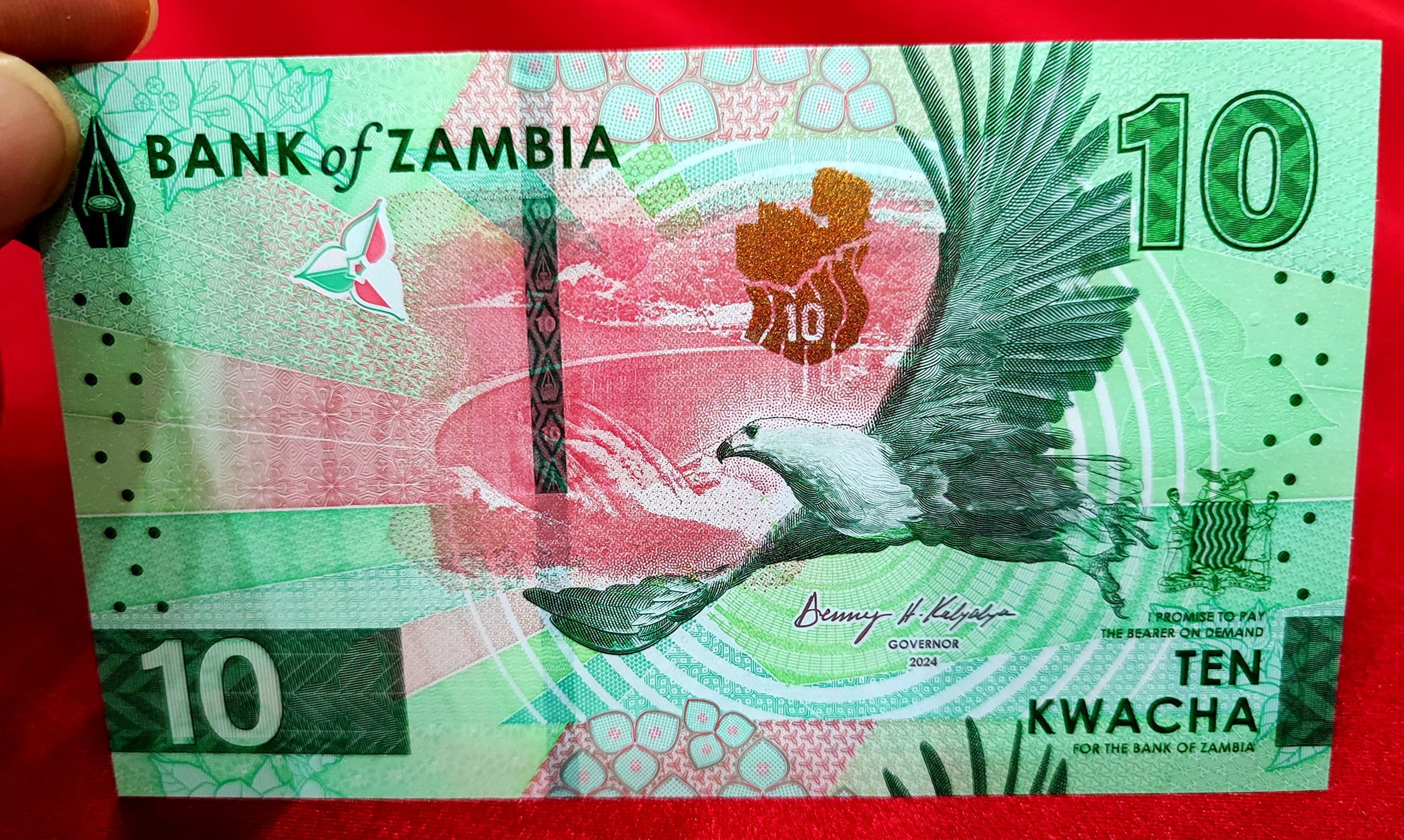 اسکناس جدید و رایج 10 کواچا زامبیا 2025