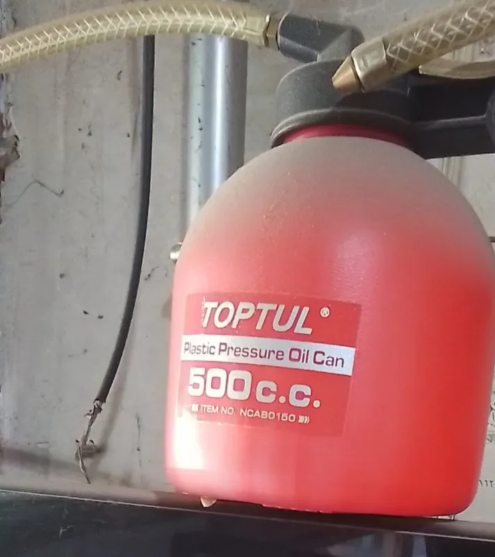 روغن دان 500 سی سی تاپ تول مخزن پلاستیکی