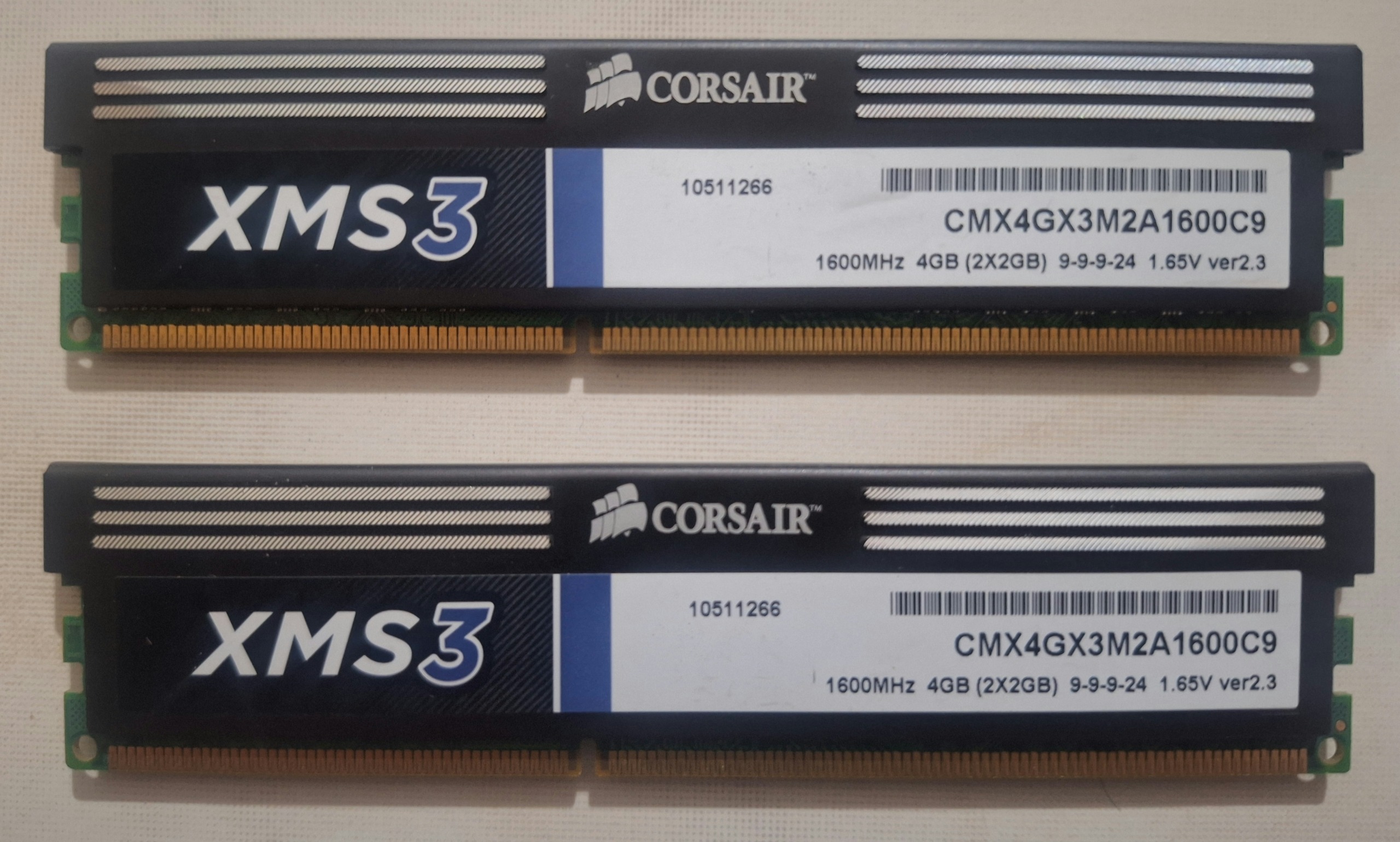 رم کامپیوتر corsair 2gb ddr3