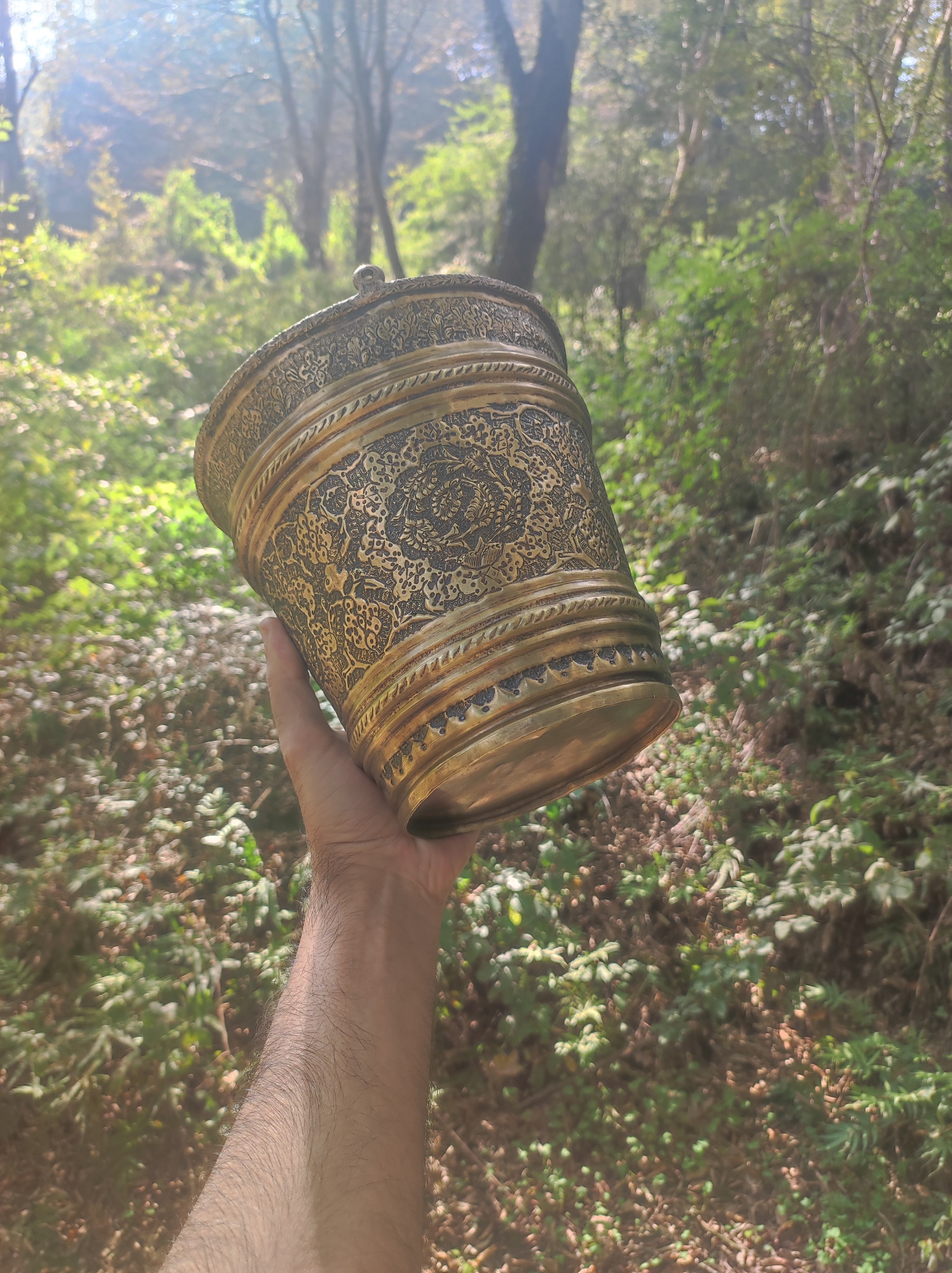 شاهکار قلم ظرف یخدان قدیمی