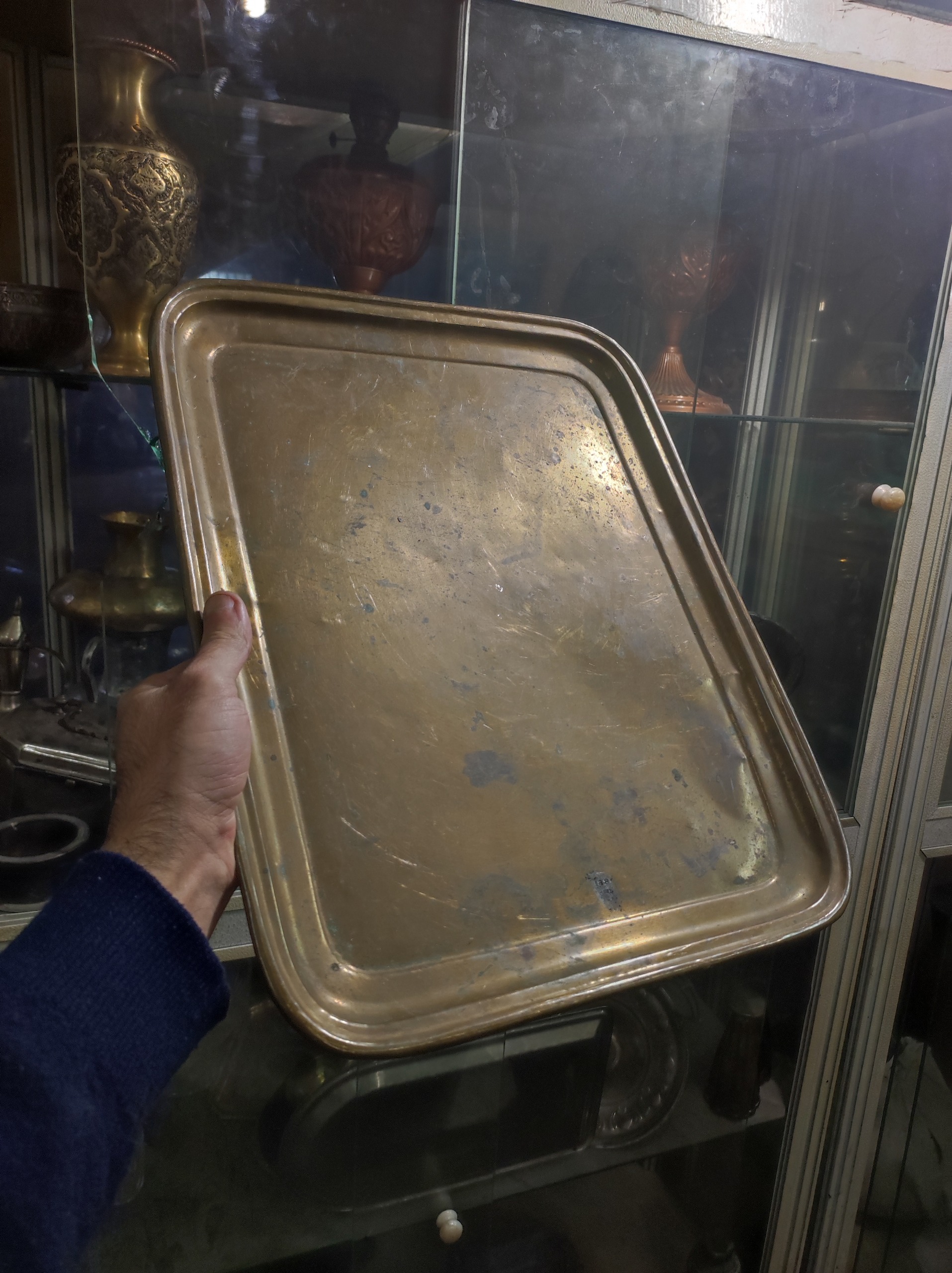 سینی پذیرایی روس مهر و تاریخ دار