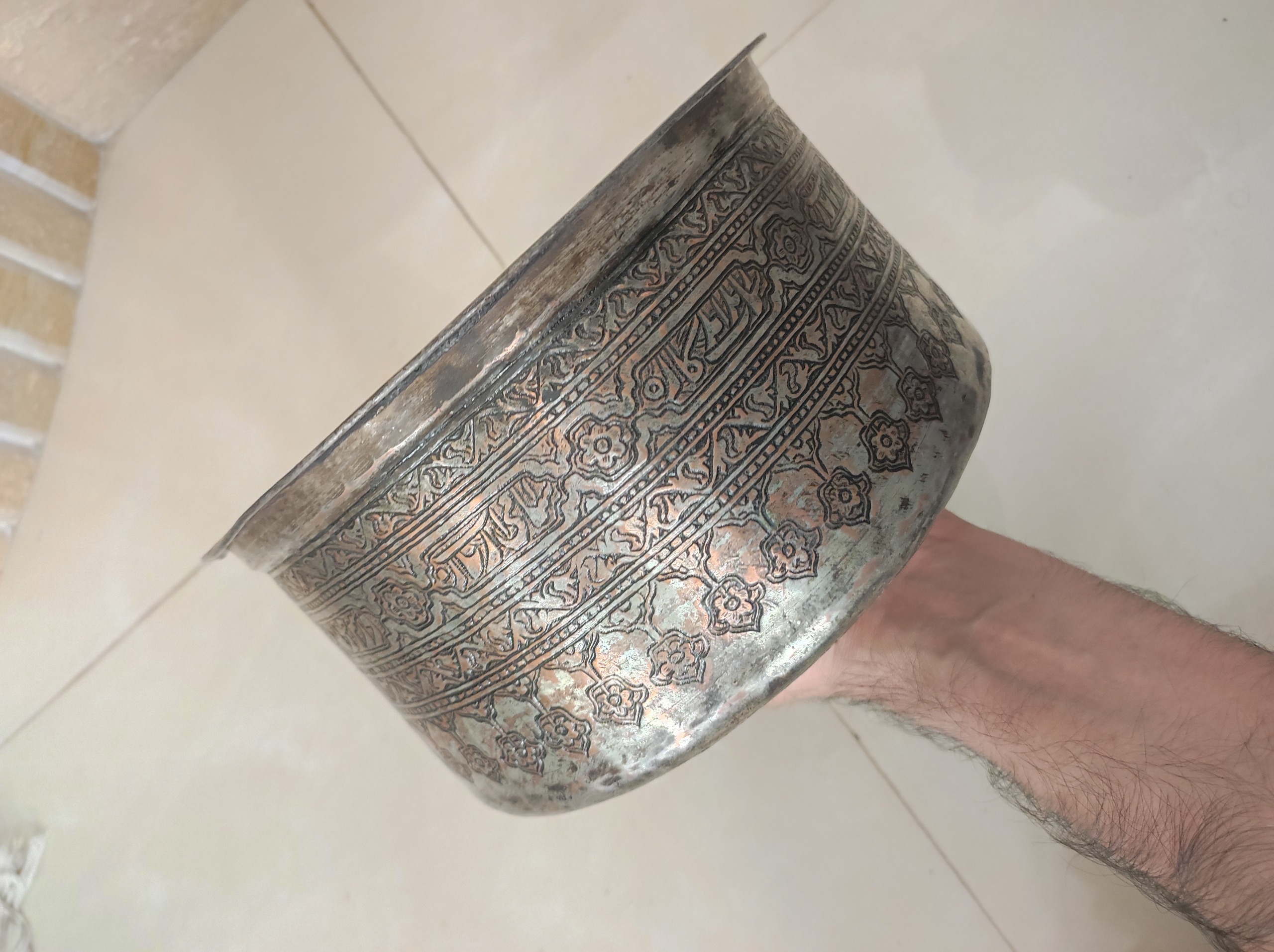 بادیه قلم یزدی فرمایش دار بینظیر قاجار