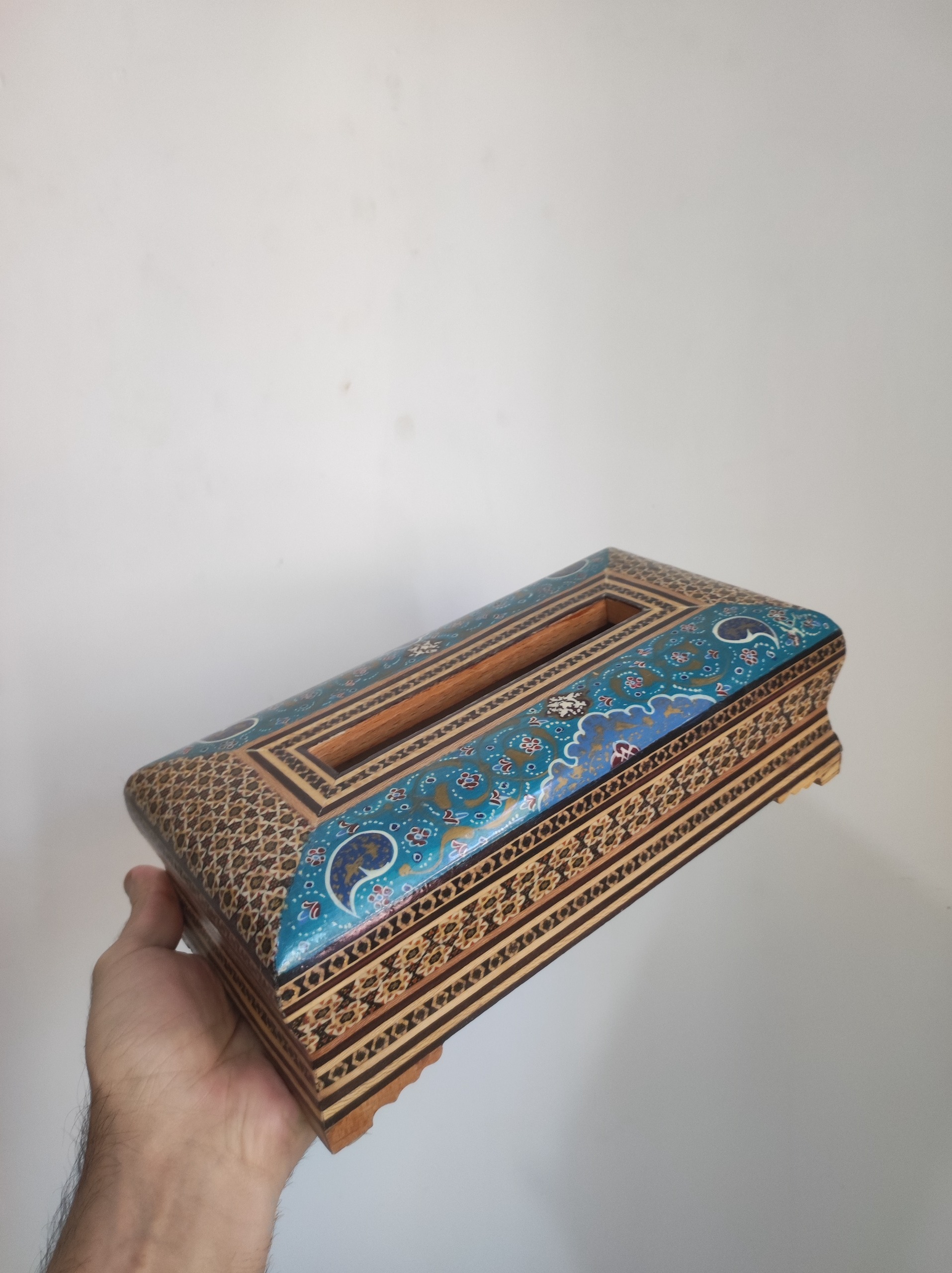 جا دستمالی خاتم و نقاشی تذهیب