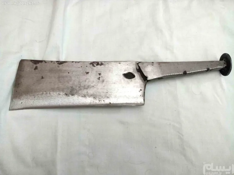 ساطورشکاری فولادسخت ضخیم تیغ فنر استاد قادر مهردار